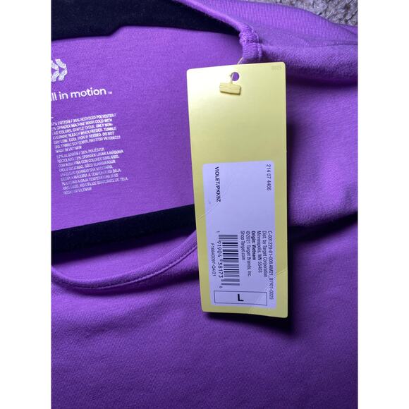 All In Motion - Purple Workout Top - Size Large - NWT - Picture 7 of 13